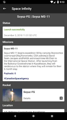 Space Infinity android App screenshot 8